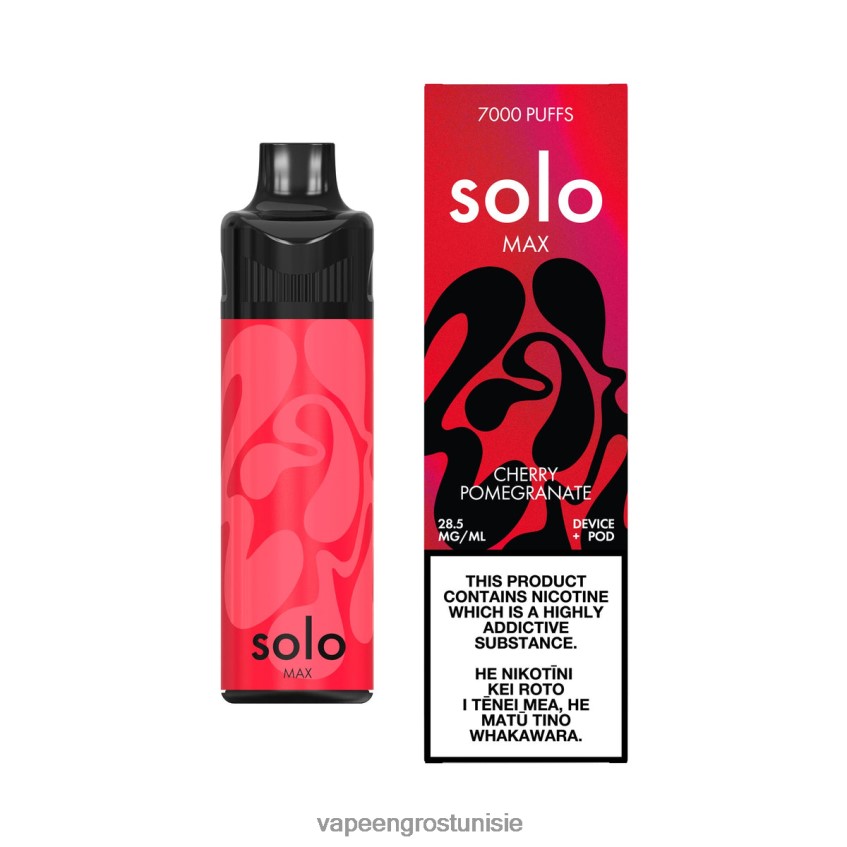 Cigarette Électronique Prix Tunisie - Solo MAX kit de dosettes grenade cerise RXDR4D66