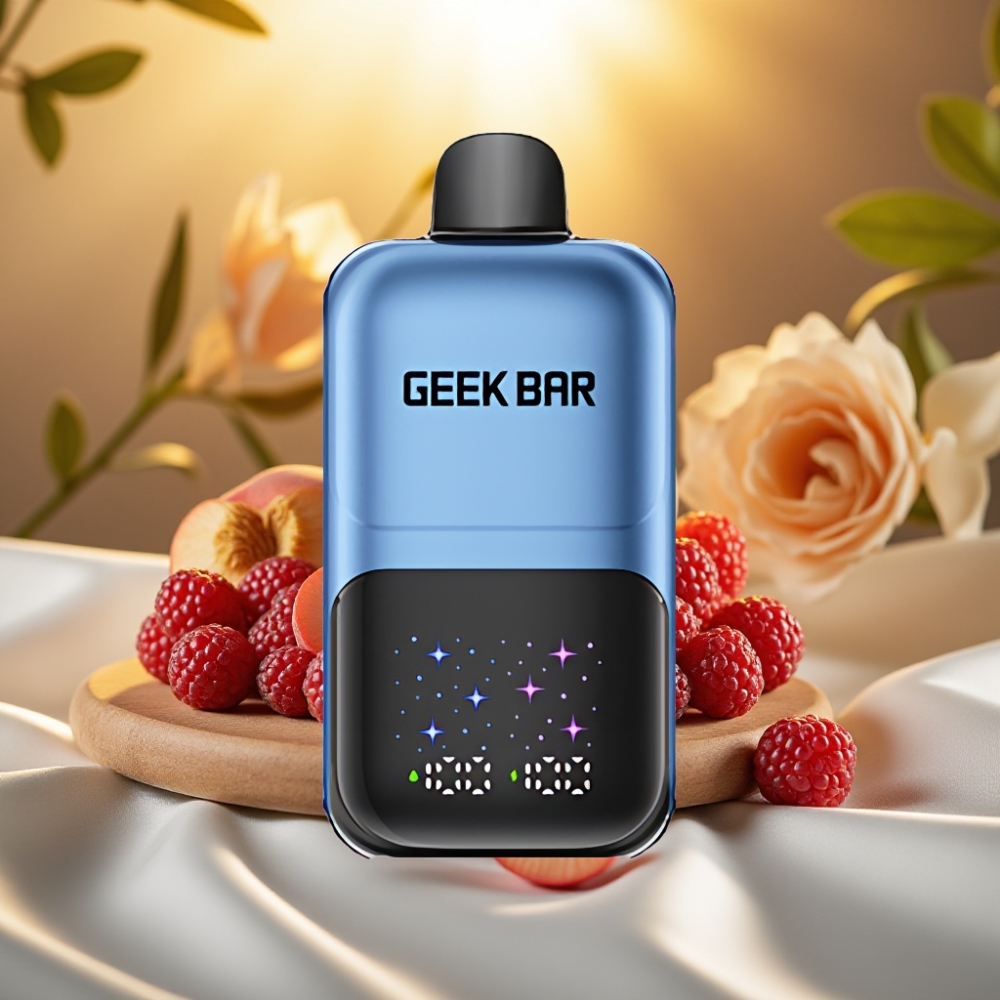 GEEK BAR 2GO 20ml 50000 Puffs Double Série Puff Électronique Jetable Pêche & Baies - 5% Nicotine, Écran, Rechargeable