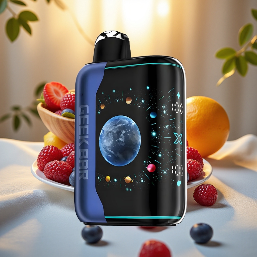 GEEK BAR Platinum Edition 25000 Puffs, Charge USB-C, 20mL, Framboise Bleue Glacée