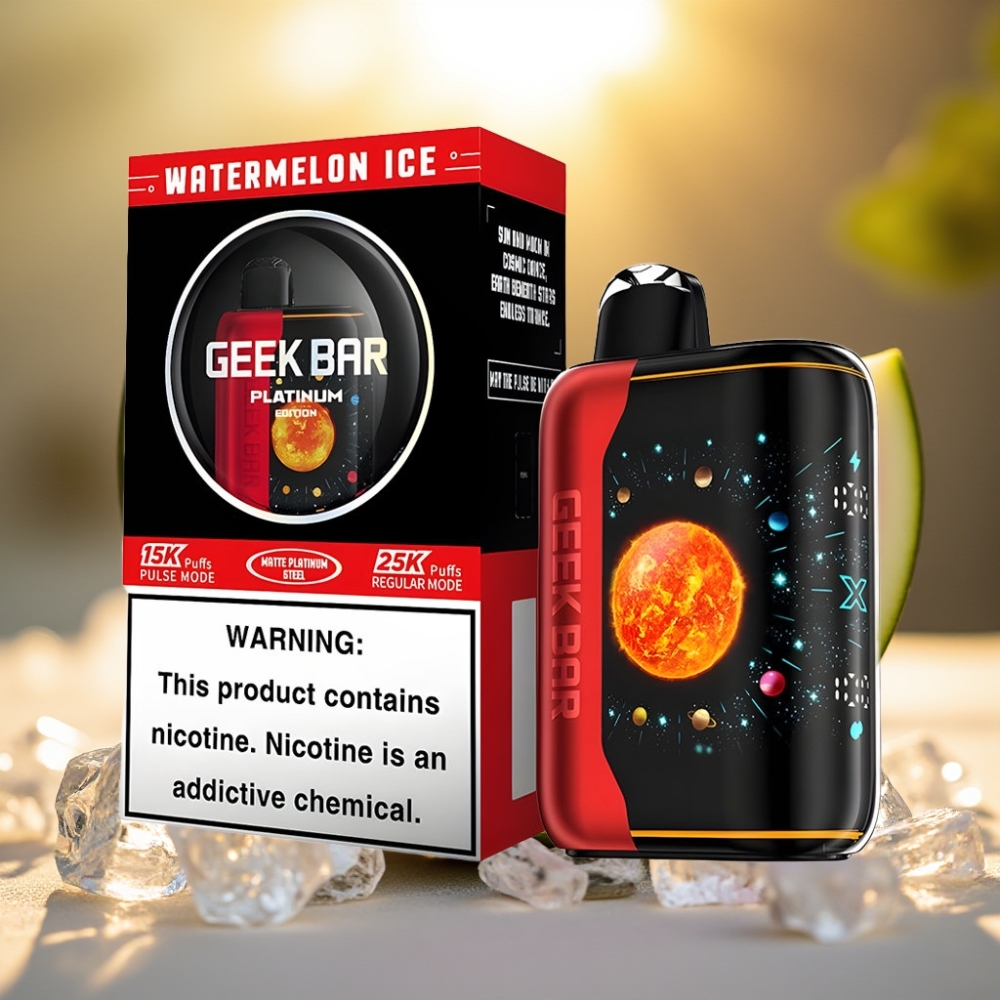 GEEK BAR Platinum Edition Pastèque Glacée - 25000 Puffs, 20mL, 2% Nicotine