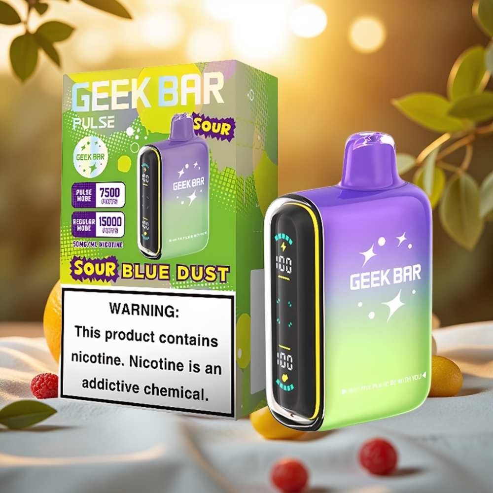 GEEK BAR Pulse 15000 Puffs Édition Acidulée – 16ML, 5%, Airflow Réglable