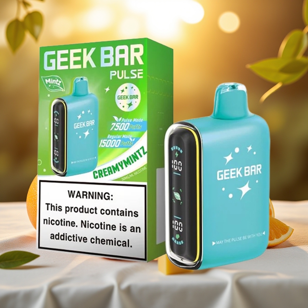 Geek Bar Pulse 15000 Puffs Édition Menthe – 16ML, 5%, Airflow Réglable
