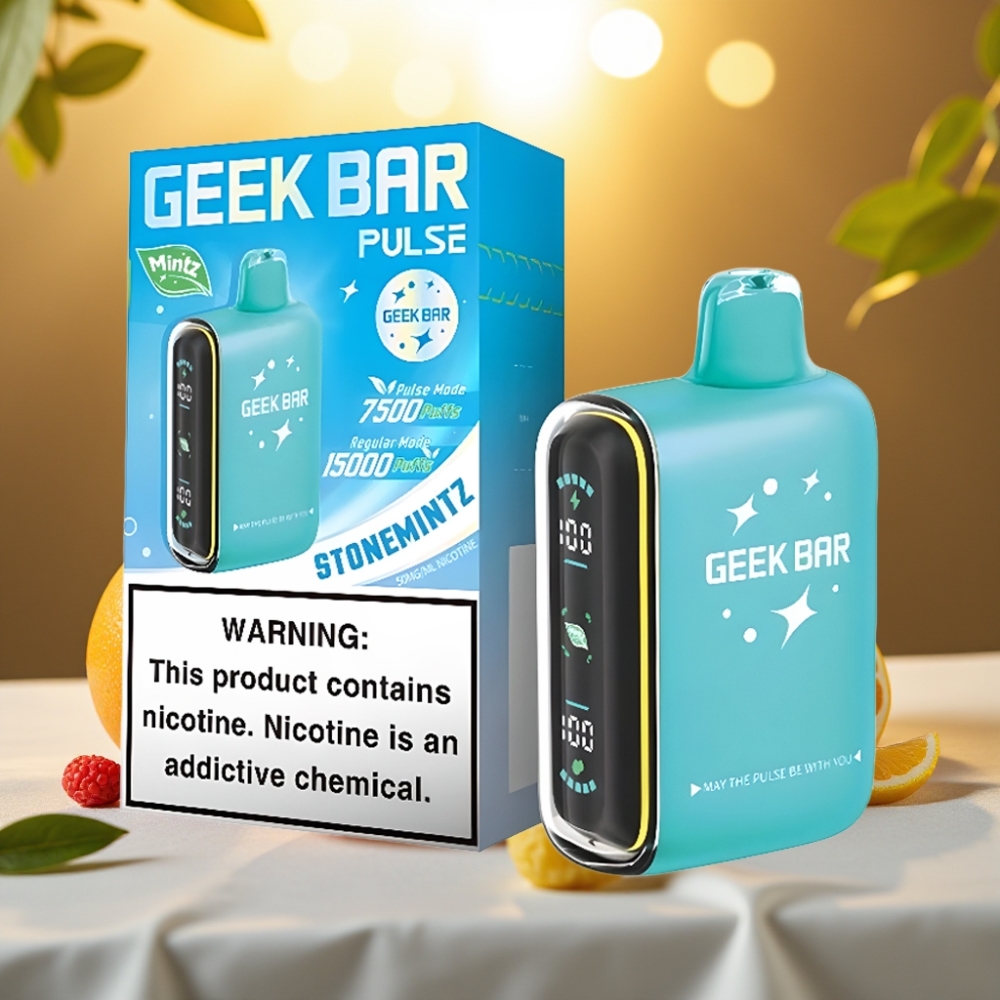 Geek Bar Pulse 15000 Puffs Édition Menthe – 16ML, 5%, Airflow Réglable
