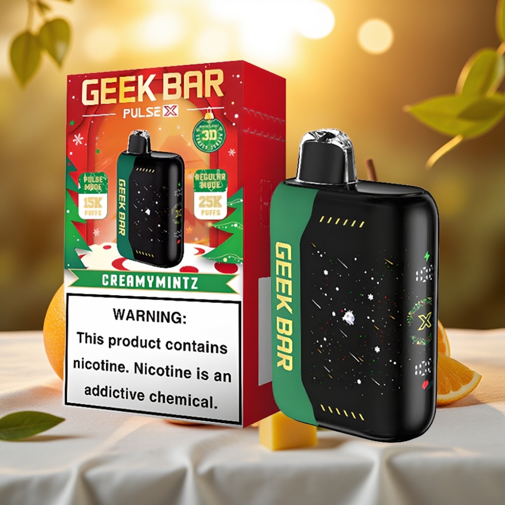 GEEK BAR Pulse X 25000 Puffs - 25000 bouffées, 18mL, écran incurvé 3D, USB-C