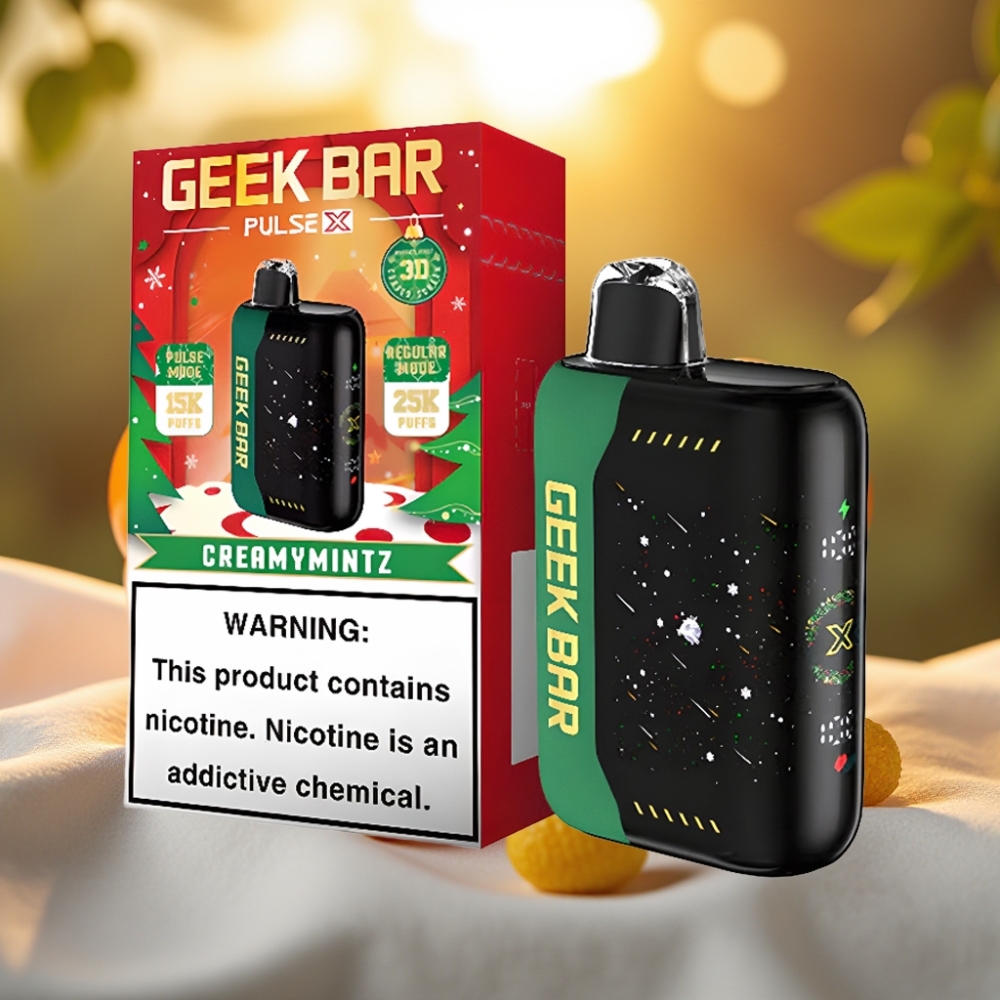 GEEK BAR Pulse X 25000 Puffs - 25000 bouffées, 18mL, écran incurvé 3D, USB-C