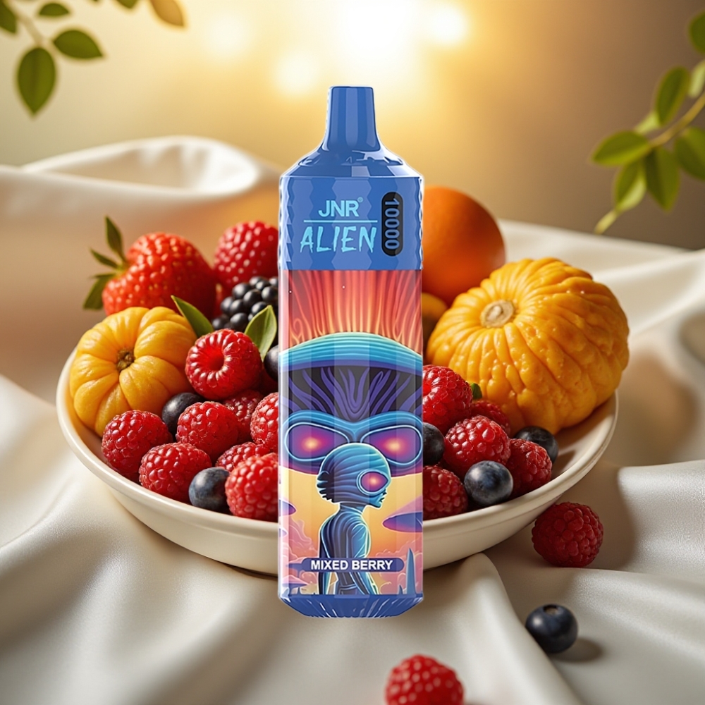 JNR Alien 10000 Puffs Baies Mixte 850mAh 20ml Type-C LED RGB