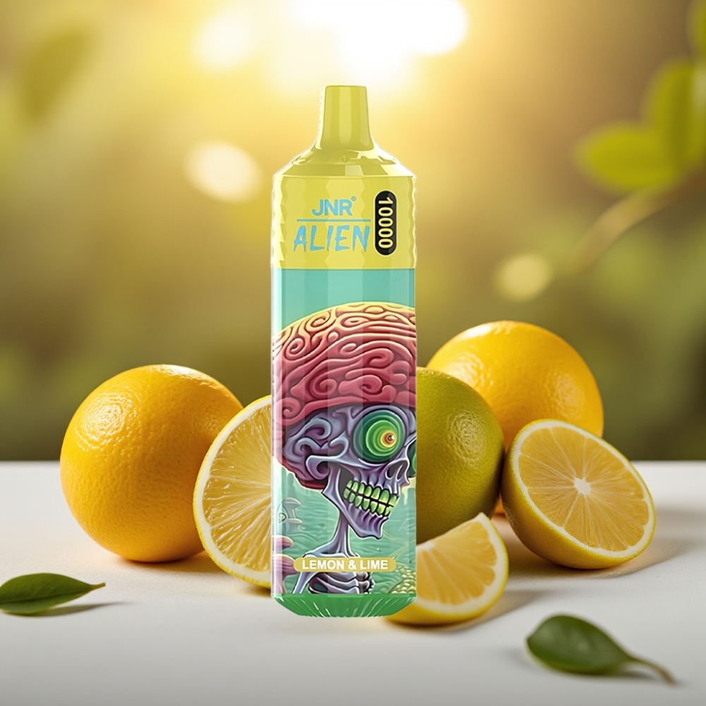 JNR Alien 10000 Puffs Citron & Citron Vert 20ml 850mAh 1.2Ohm Type-C LED RGB