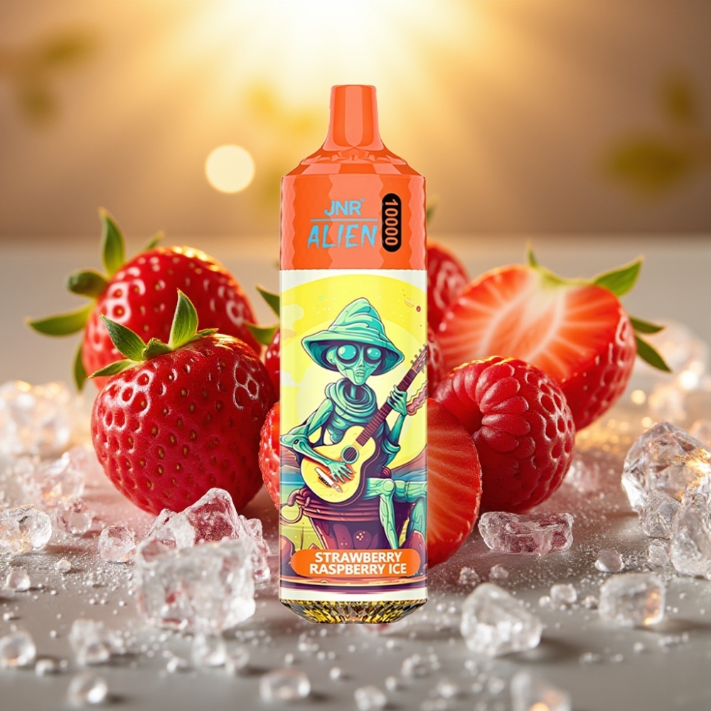 JNR Alien 10000 Puffs Fraise Framboise Glace 850mAh 20ml Type-C LED RGB