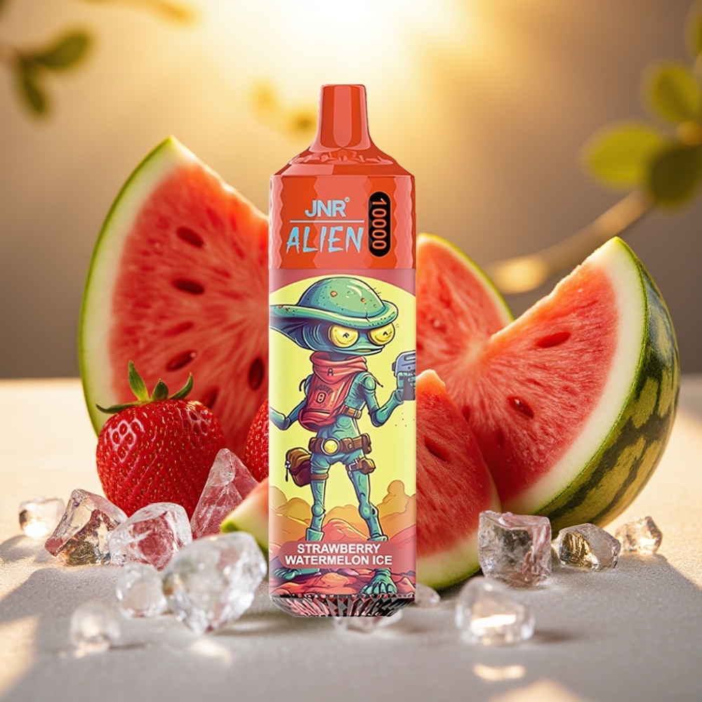 JNR Alien 10000 Puffs Fraise Pastèque Glacée 850mAh 20ml Type-C LED RGB