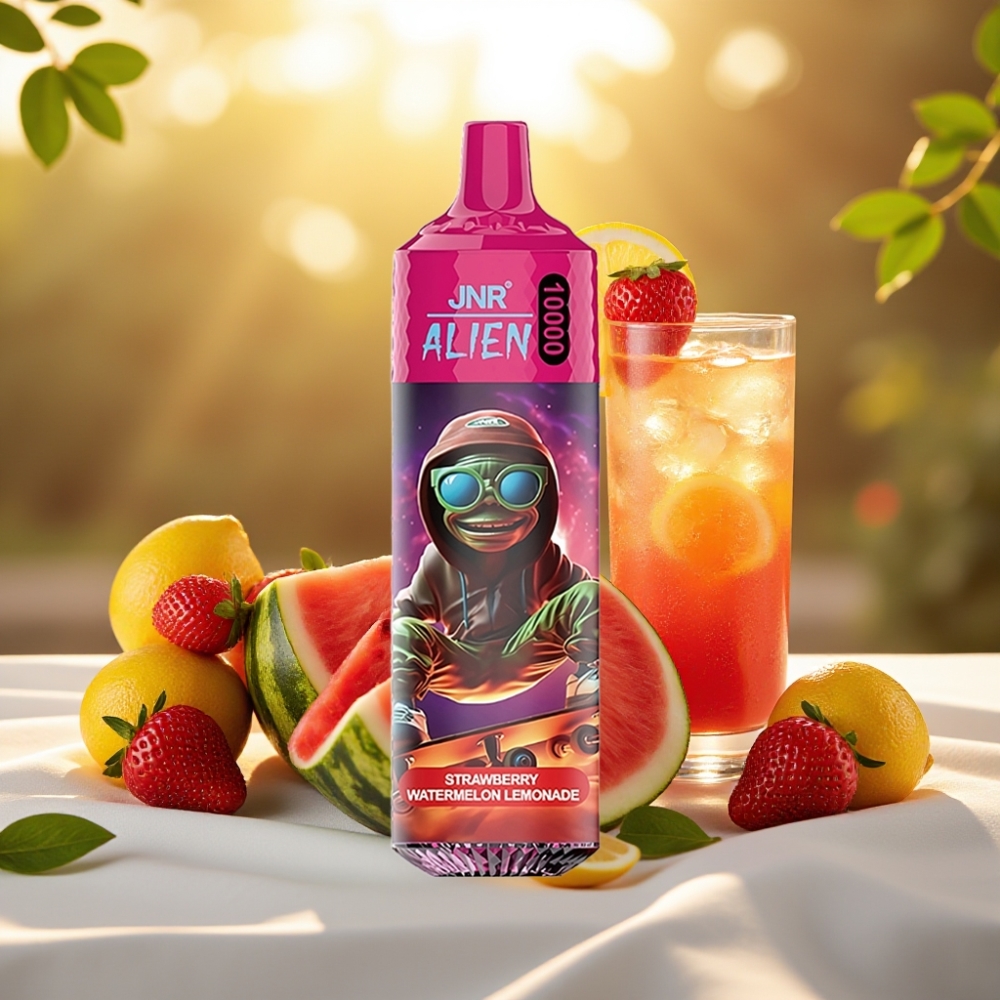 JNR Alien 10000 Puffs Fraise Pastèque Limonade 850mAh 20ml Type-C RGB