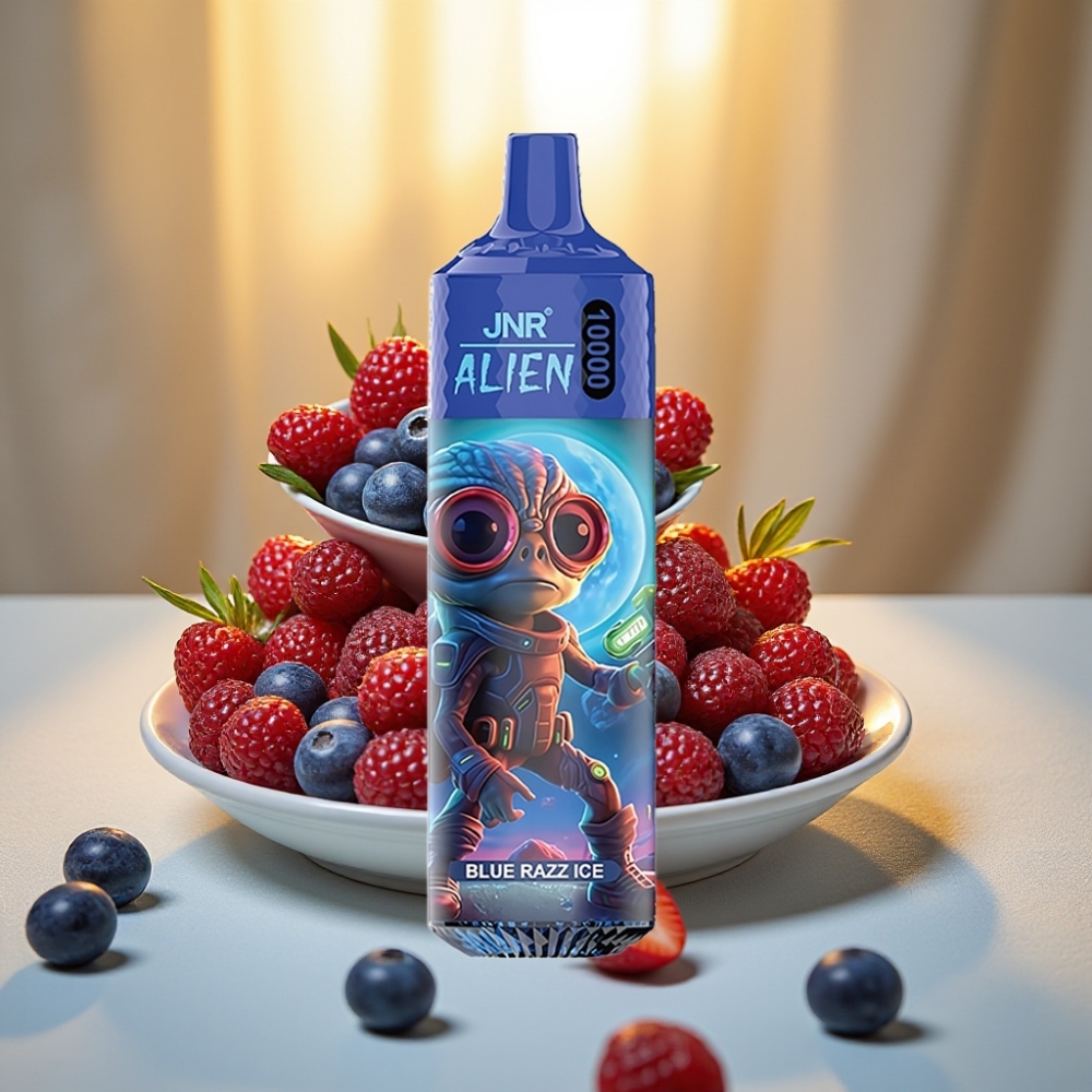 JNR Alien 10000 Puffs Framboise Bleue Glacée 850mAh Type-C LED RGB