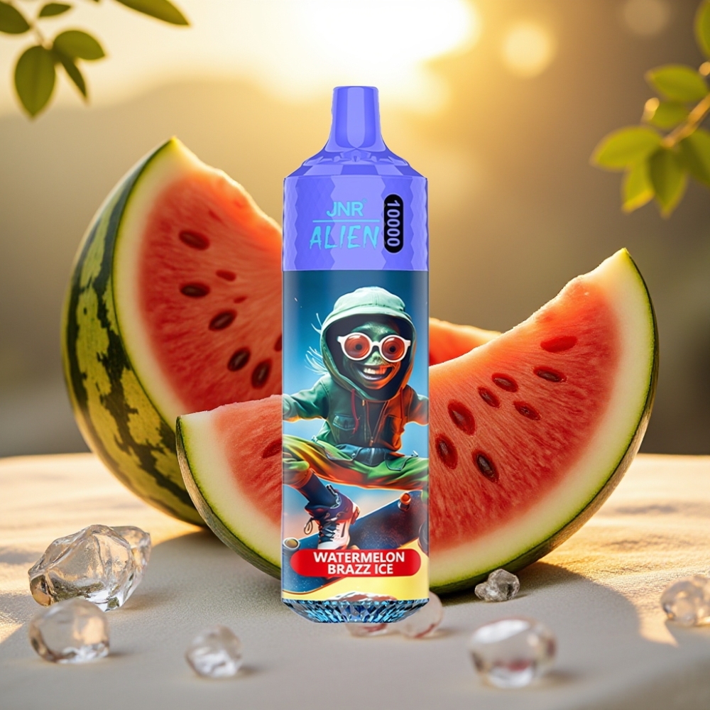 JNR Alien 10000 Puffs Pastèque Brazz Glace - 850mAh, 20ml, Type-C