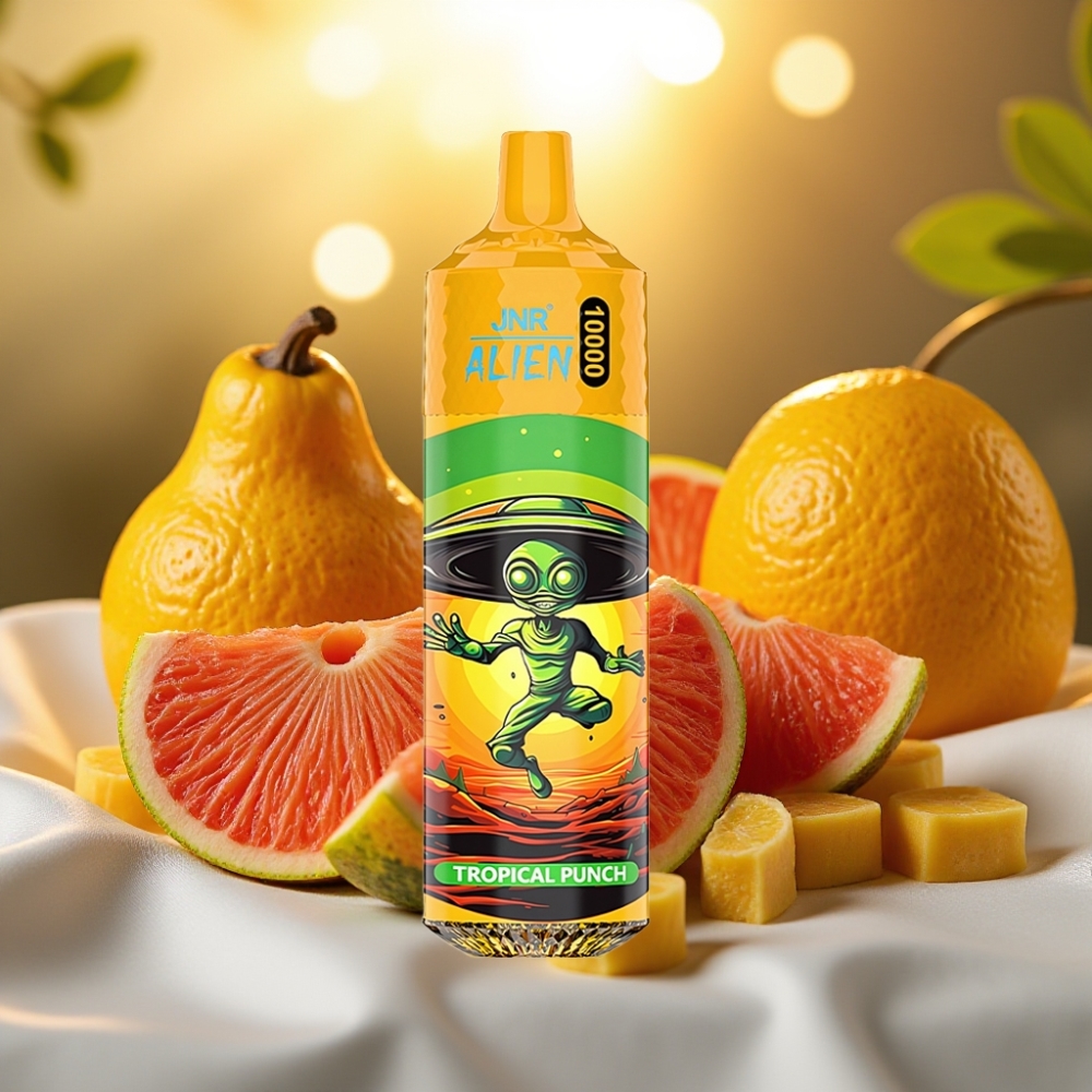 JNR Alien 10000 Puffs Punch Tropical - 850mAh, 20ml, Charge Type-C