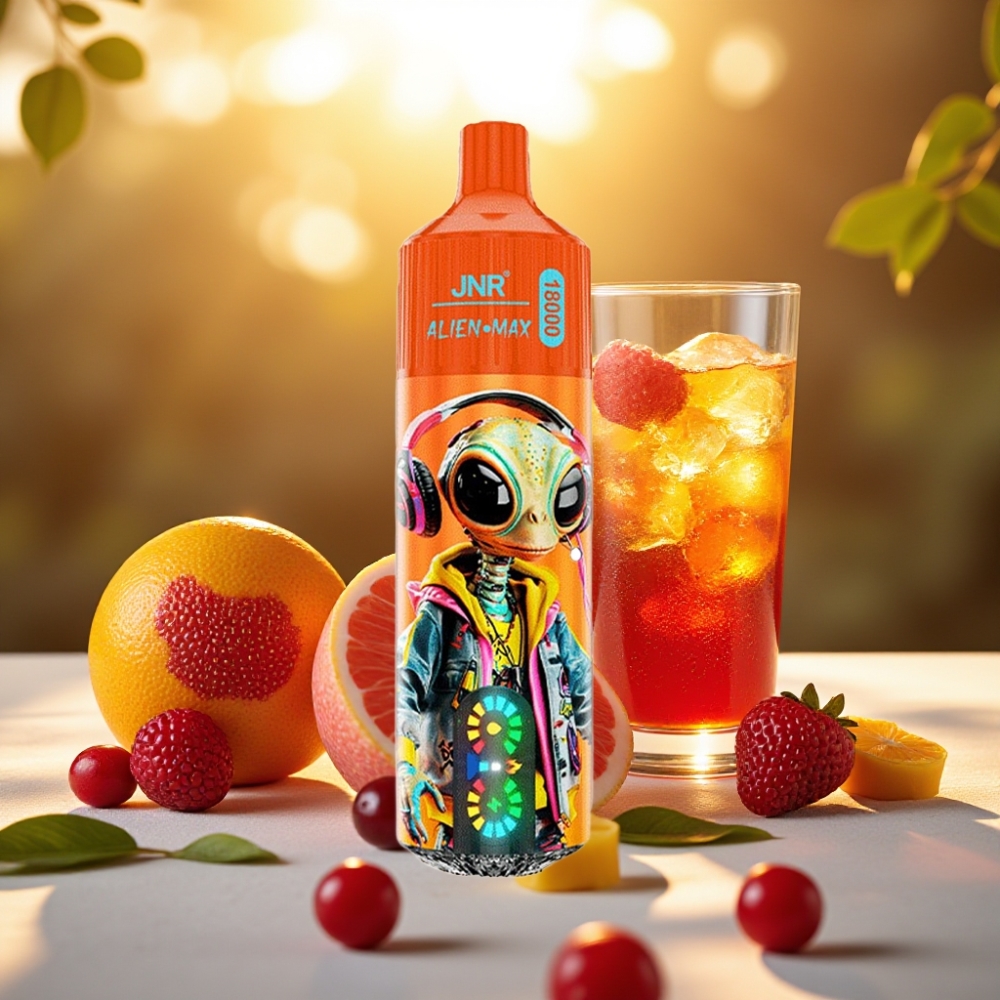 JNR Alien Max 18000 Puffs Cerise Cola Pétillante - 28ml, 850mAh, Type-C
