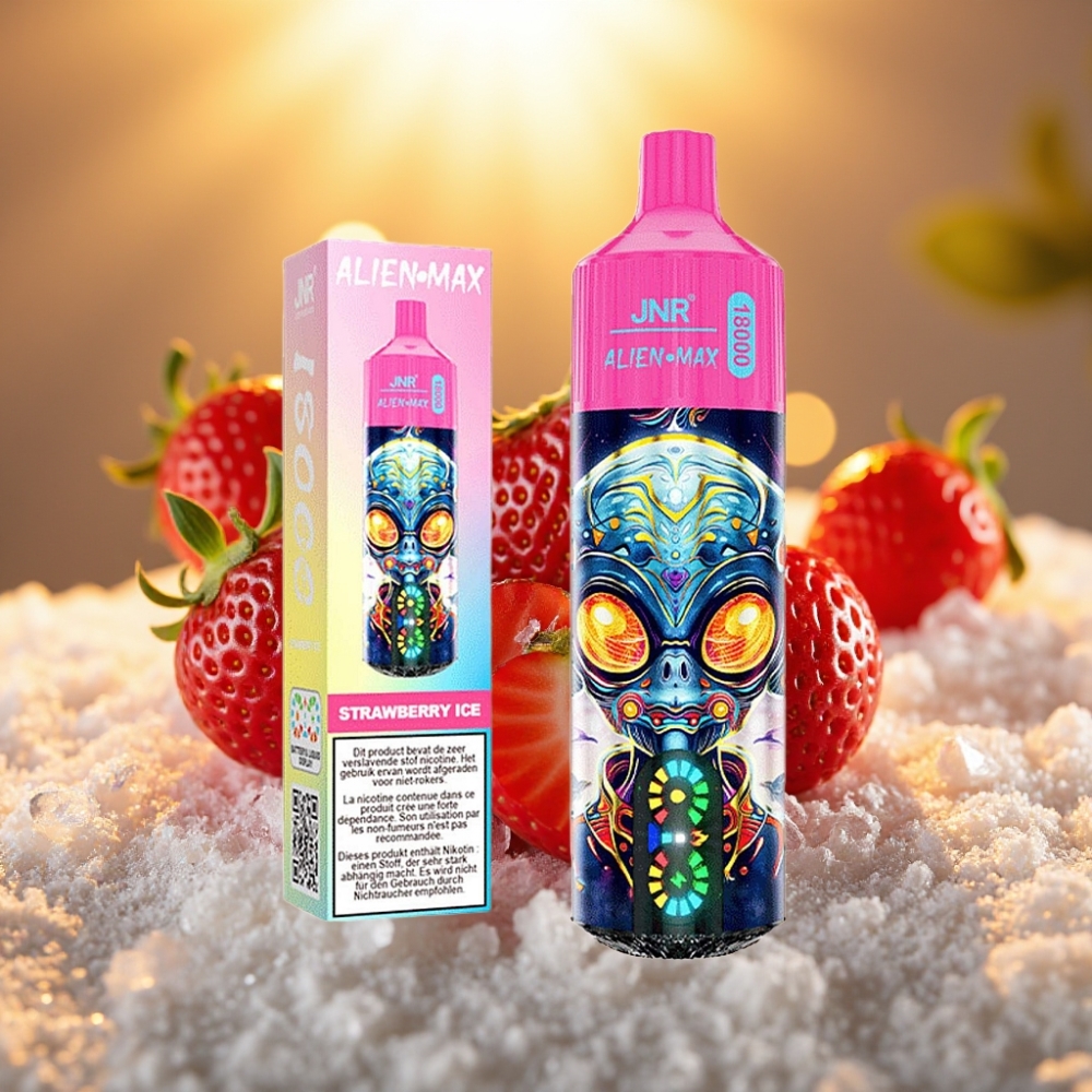 JNR Alien Max 18000 Puffs Fraise Glacée - 28ml, 850mAh, 5%