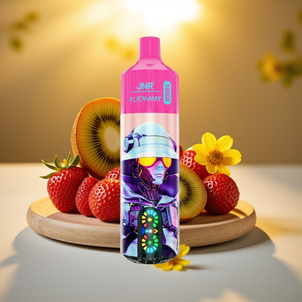 JNR Alien Max 18000 Puffs Fraise Kiwi - 28ml, 850mAh, Dual Mesh Coil