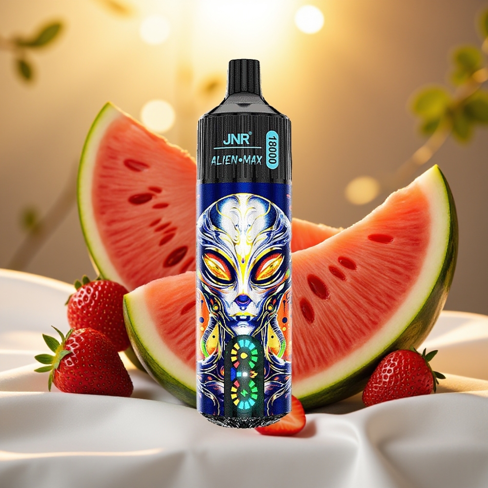 JNR Alien Max 18000 Puffs Fraise Pastèque Bubblegum - 28ml, Dual Mesh, 850mAh