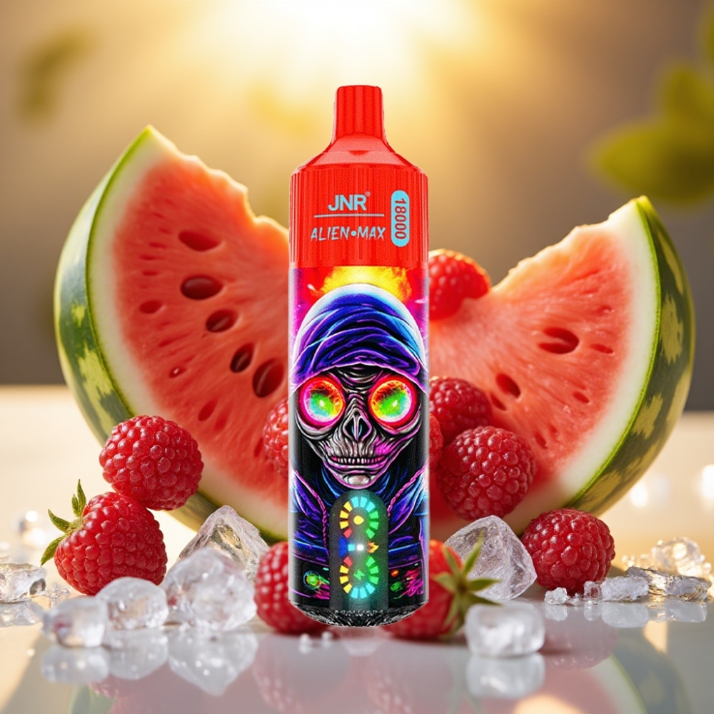 JNR Alien Max 18000 Puffs Glace Framboise Pastèque - 20 Saveurs, 850mAh, 28ml