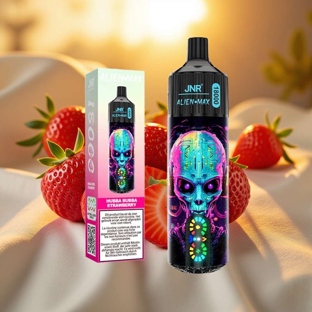JNR Alien Max 18000 Puffs Hubba Bubba Fraise, 28ml, 850mAh, 5% Nicotine