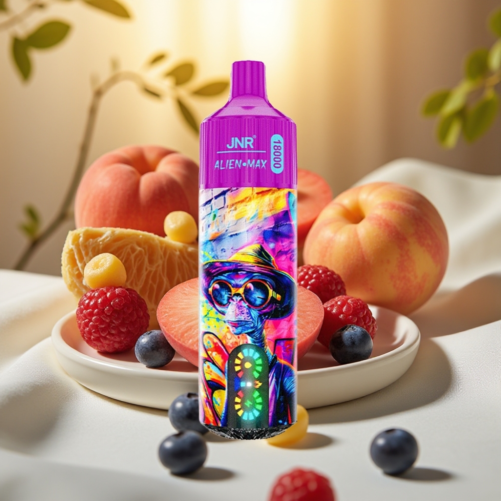 JNR Alien Max 18000 Puffs Pêche Myrtille Bonbon 28ml 850mAh 5%