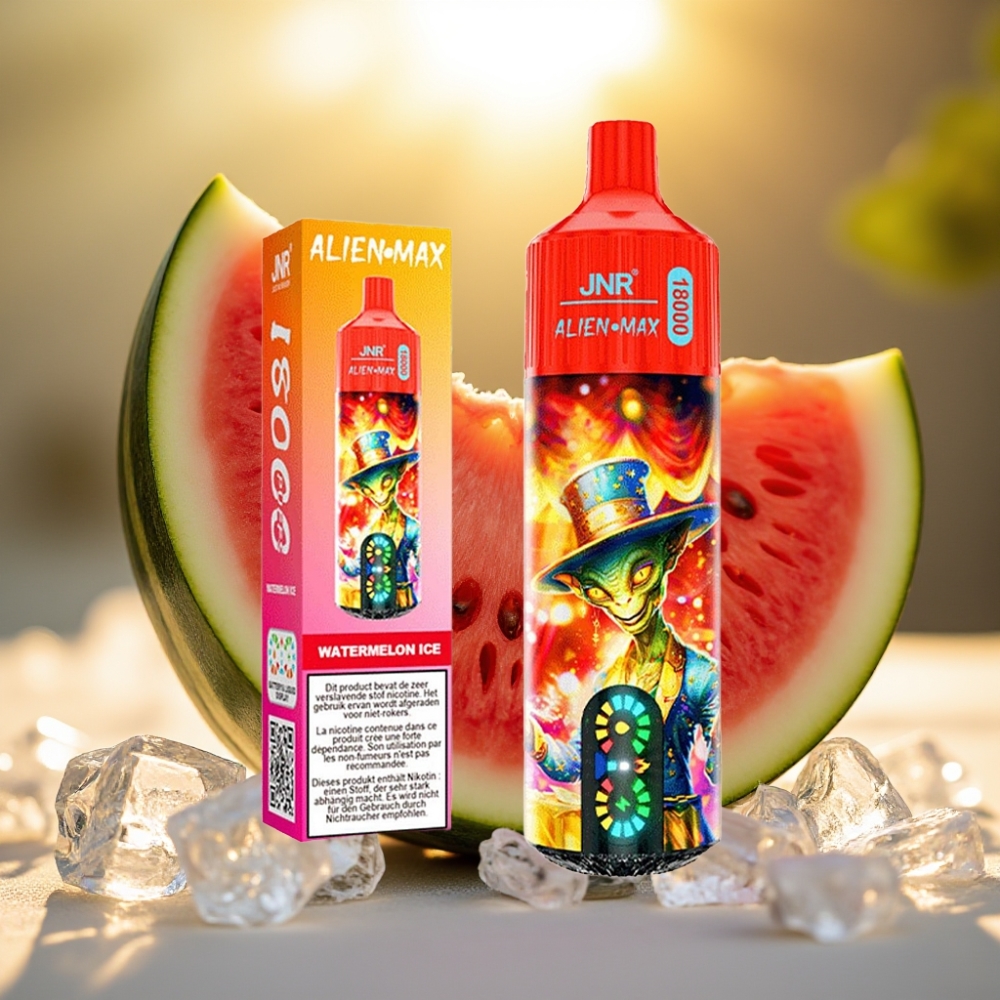 JNR Alien Max 18000 Puffs Pastèque Glacée - 28ml, 850mAh, 20 Saveurs
