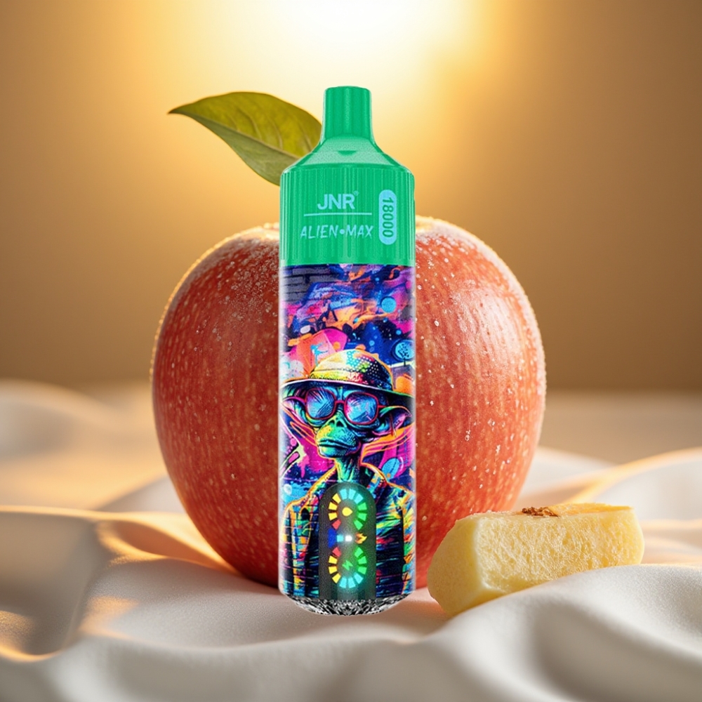 JNR Alien Max 18000 Puffs Pomme Glacée - 28ml, 850mAh, 5% Nicotine