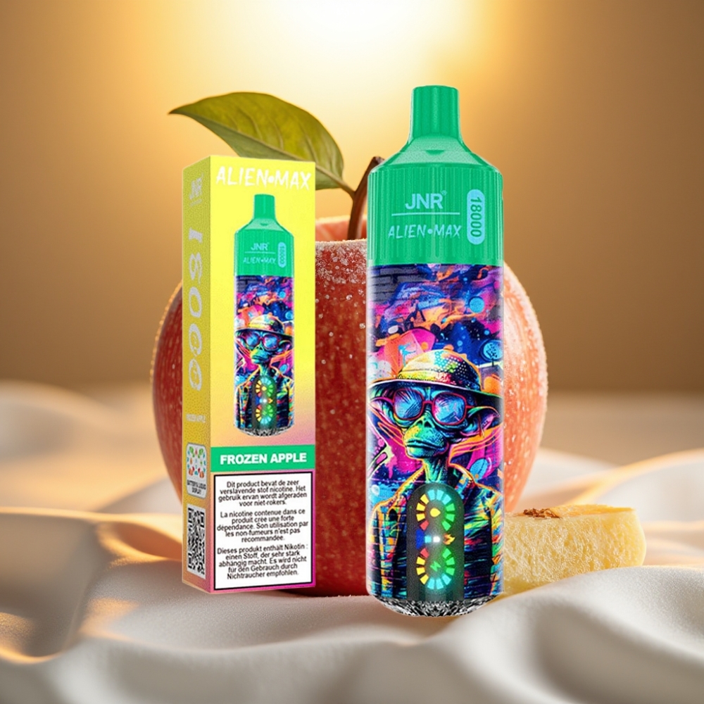 JNR Alien Max 18000 Puffs Pomme Glacée - 28ml, 850mAh, 5% Nicotine
