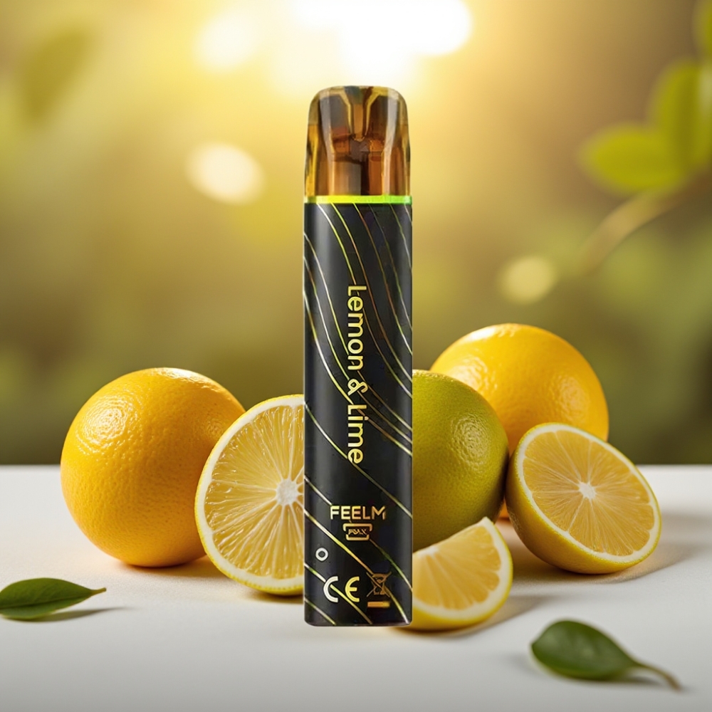 JNR Black&Golden 800 Puffs Disposable Vape Citron & Lime 550mAh 2ml 2%