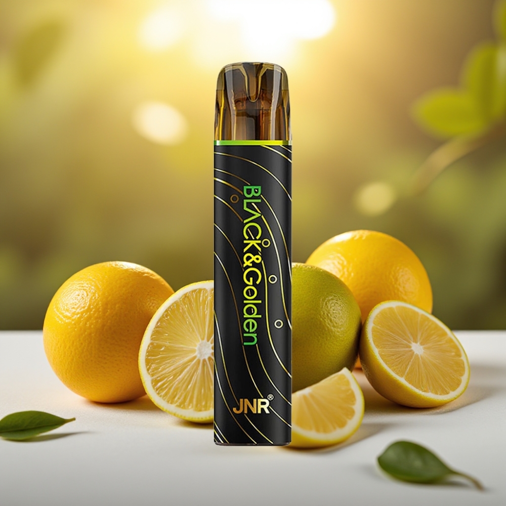 JNR Black&Golden 800 Puffs Disposable Vape Citron & Lime 550mAh 2ml 2%