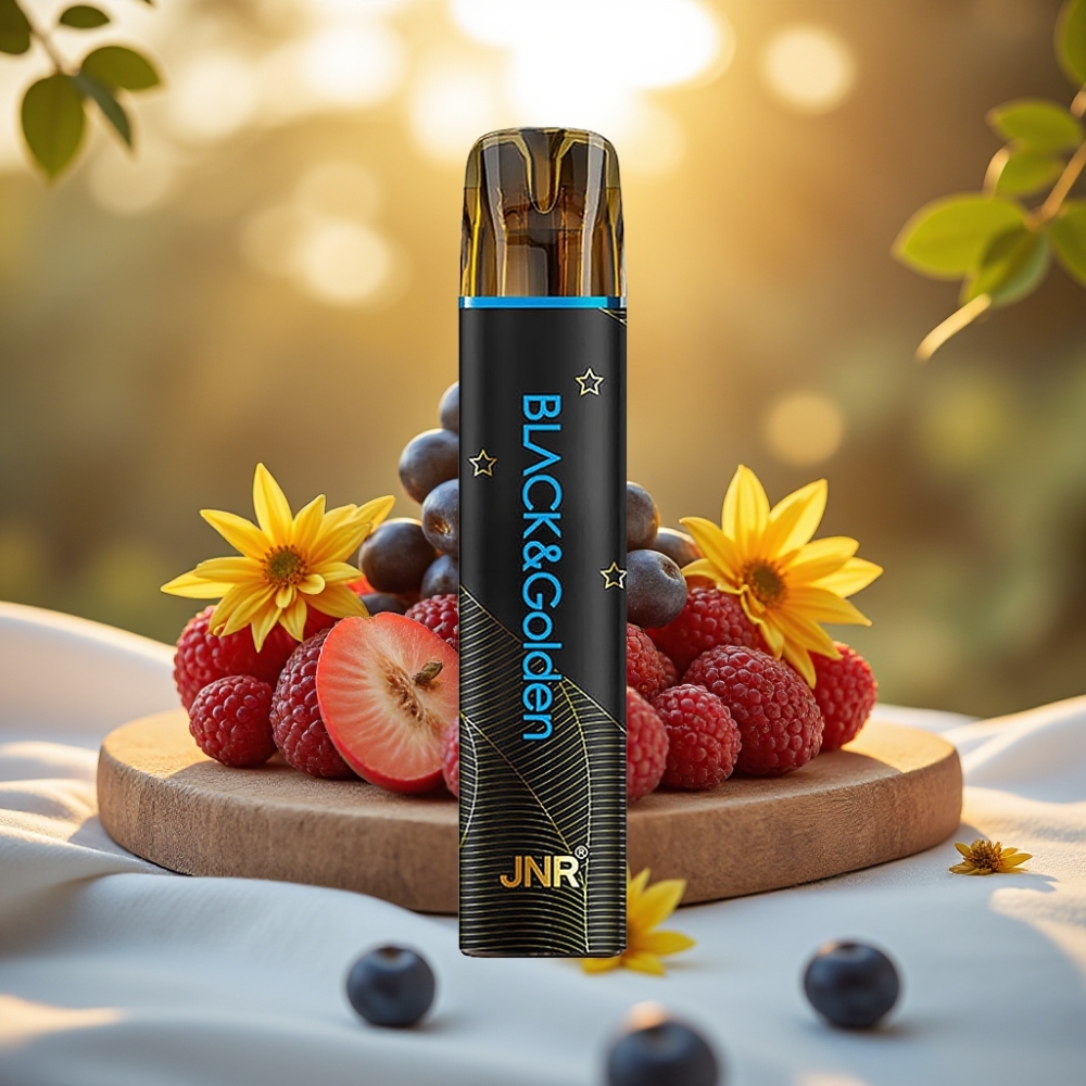 JNR Black&Golden 800 Puffs Disposable Vape Mr Blue 550mAh 2ml 2%
