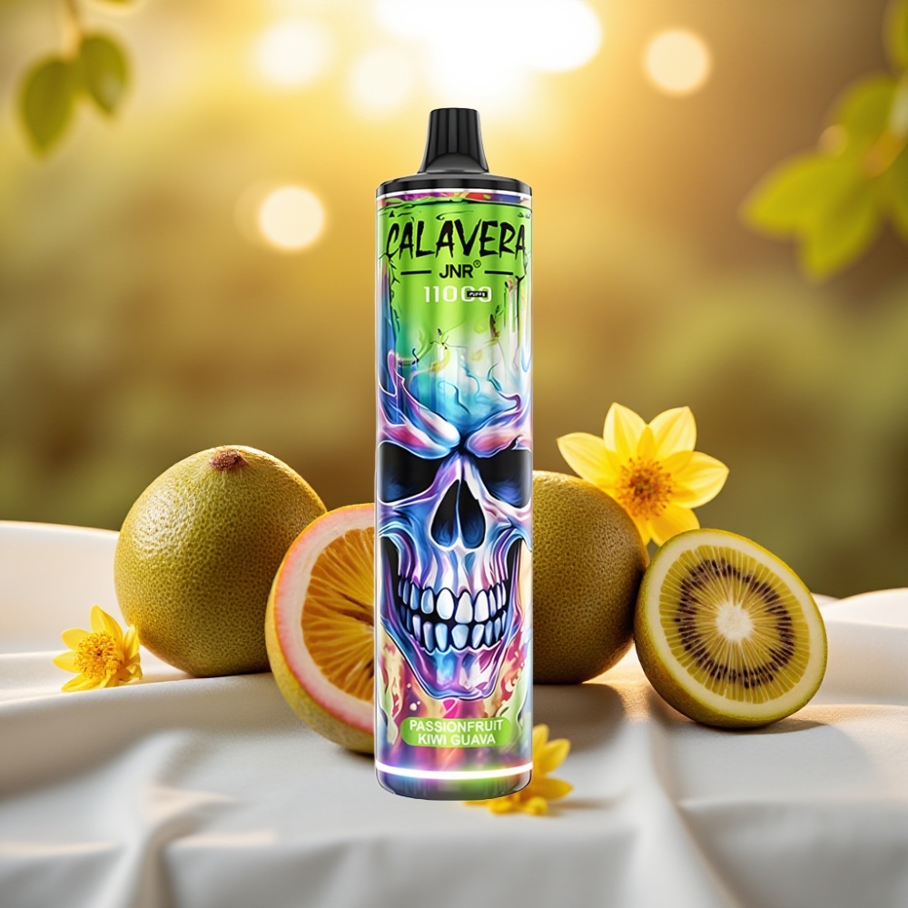 JNR Calavera 11000 Puffs Disposable Vape Fruit de la Passion Kiwi Goyave 21ml 5%