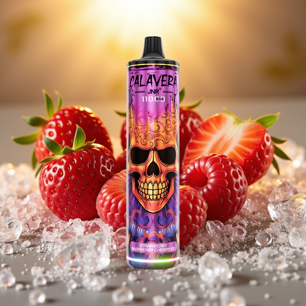 JNR Calavera 11000 Puffs Fraise Framboise Cerise Glace Type-C 850mAh 21ml
