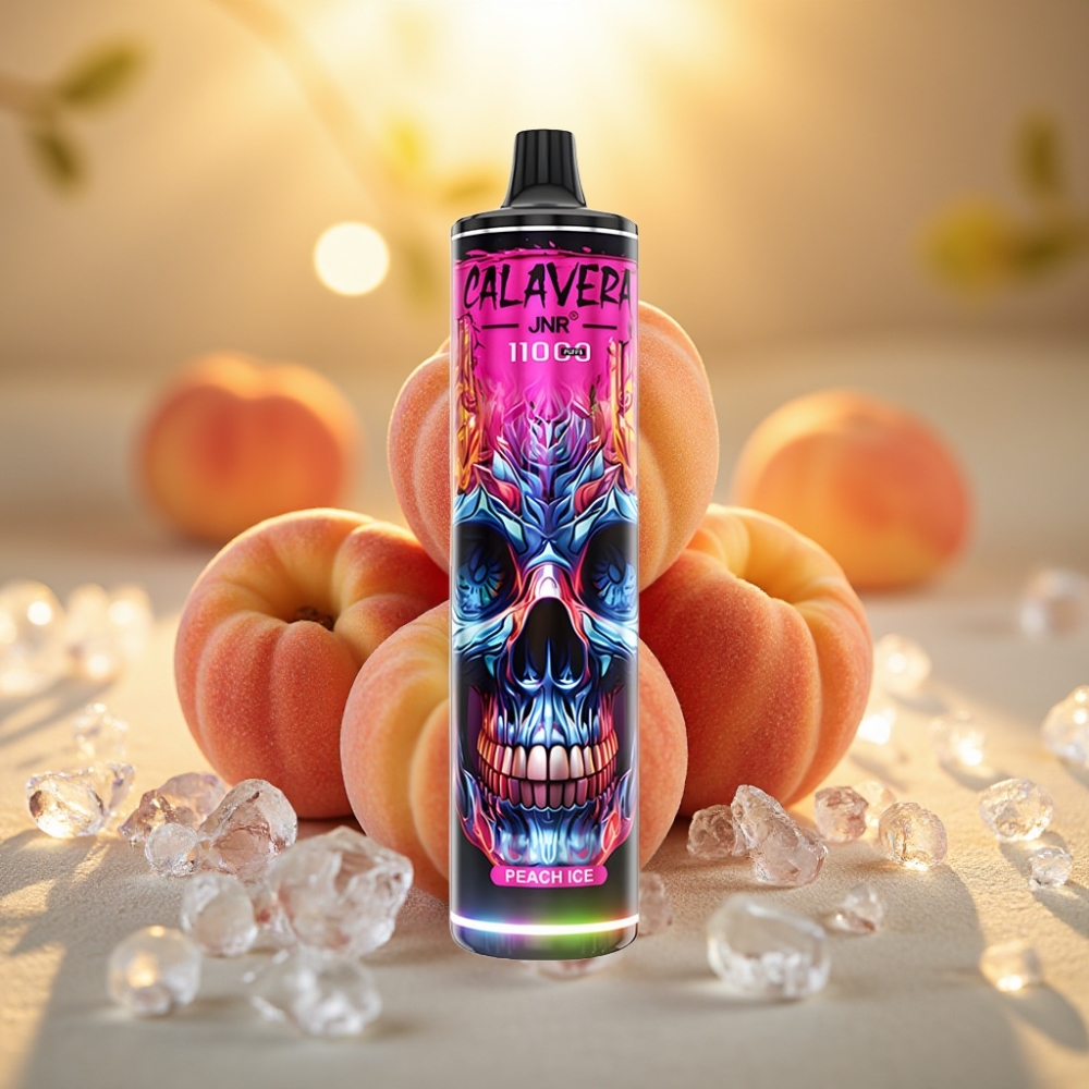 JNR Calavera 11000 Puffs Pêche Glacée Type-C 850mAh 21ml 1.0ohm