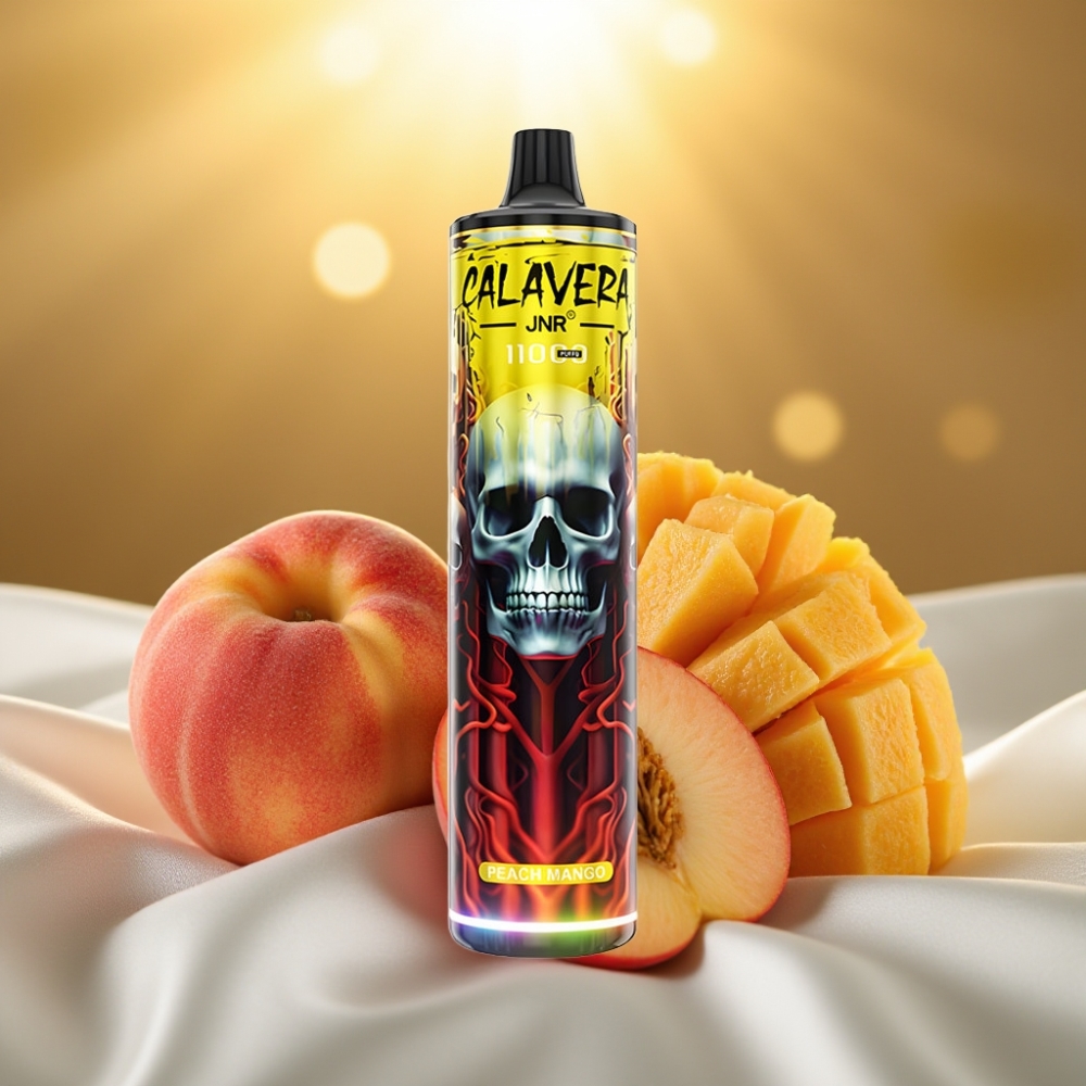 JNR Calavera 11000 Puffs Pêche Mangue Type-C 850mAh 21ml 1.0ohm
