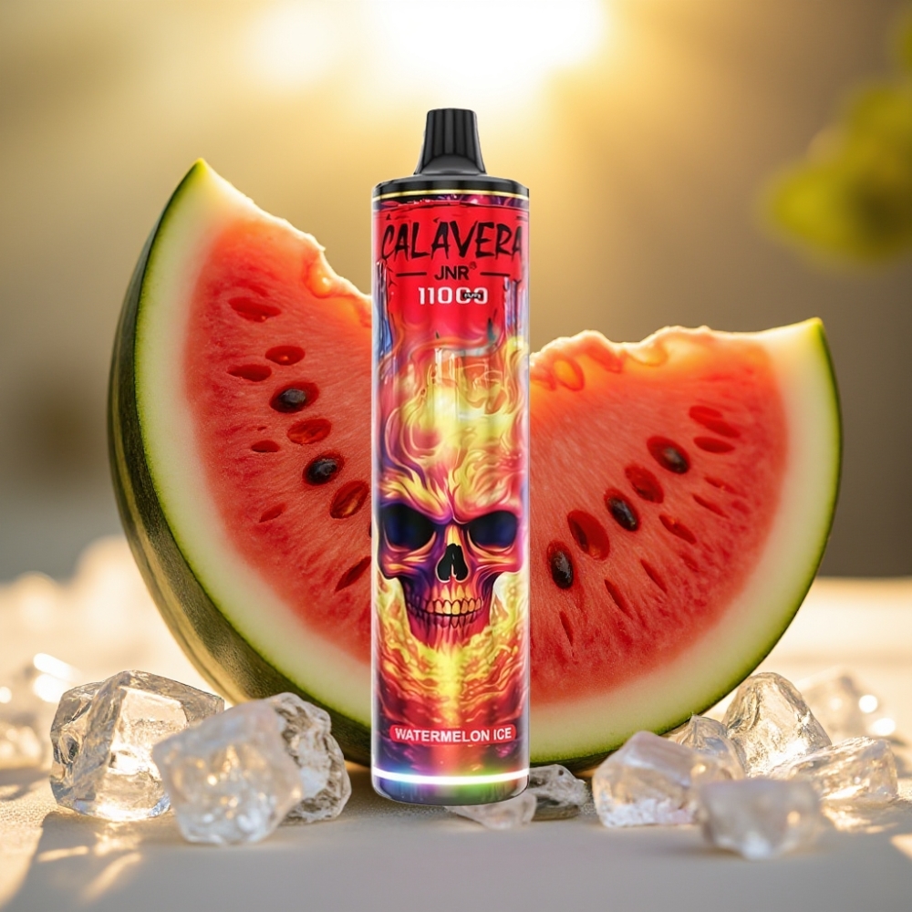 JNR Calavera 11000 Puffs Pastèque Glacée Type-C 850mAh 21ml 1.0ohm