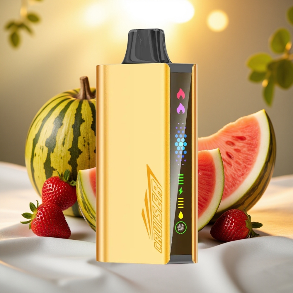 JNR Cruiser 12000 Puffs No-Charge Disposable Vape Fraise Noix de Coco Pastèque 25ml 50mg