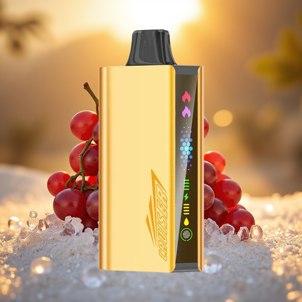 JNR Cruiser 12000 Puffs No-Charge Disposable Vape Glace Raisin - 3500 mAh, 25ml, 1.2ohm