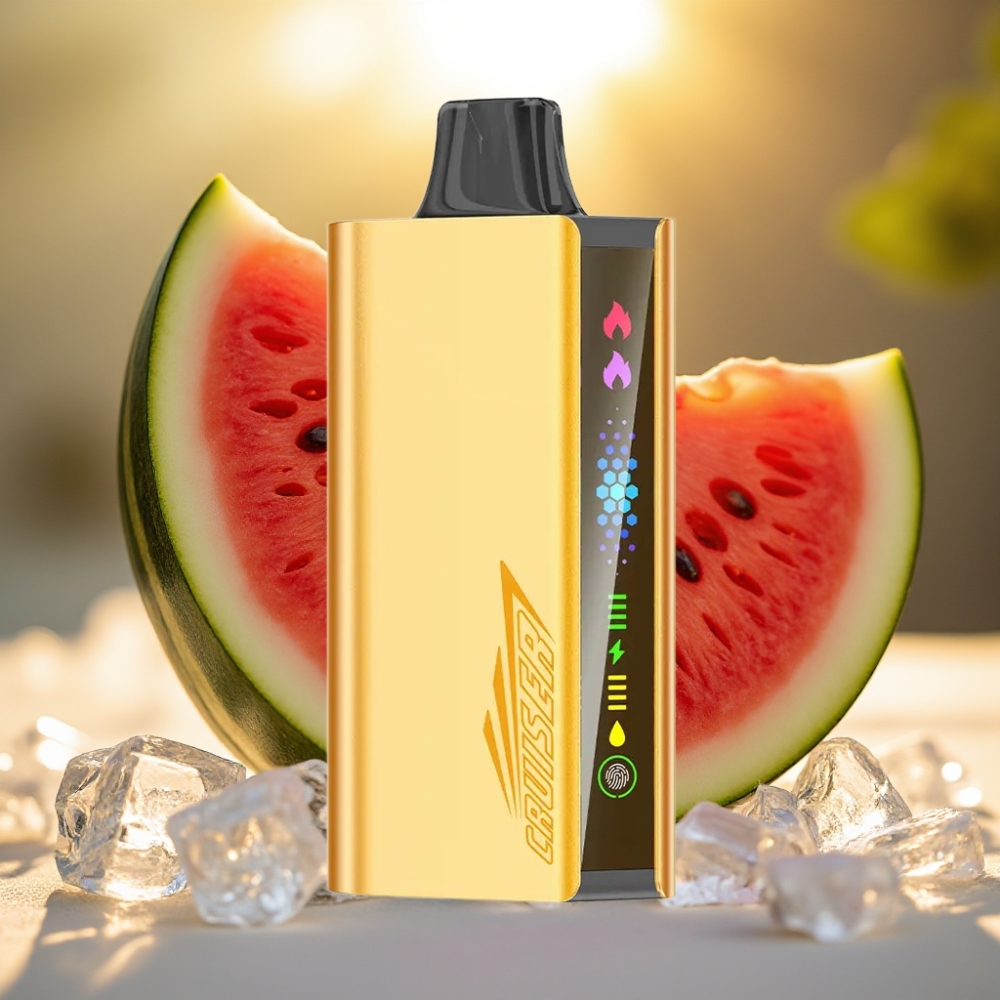 JNR Cruiser 12000 Puffs Sans Recharge E-liquide 25ml 1.2ohm Pastèque Glacée