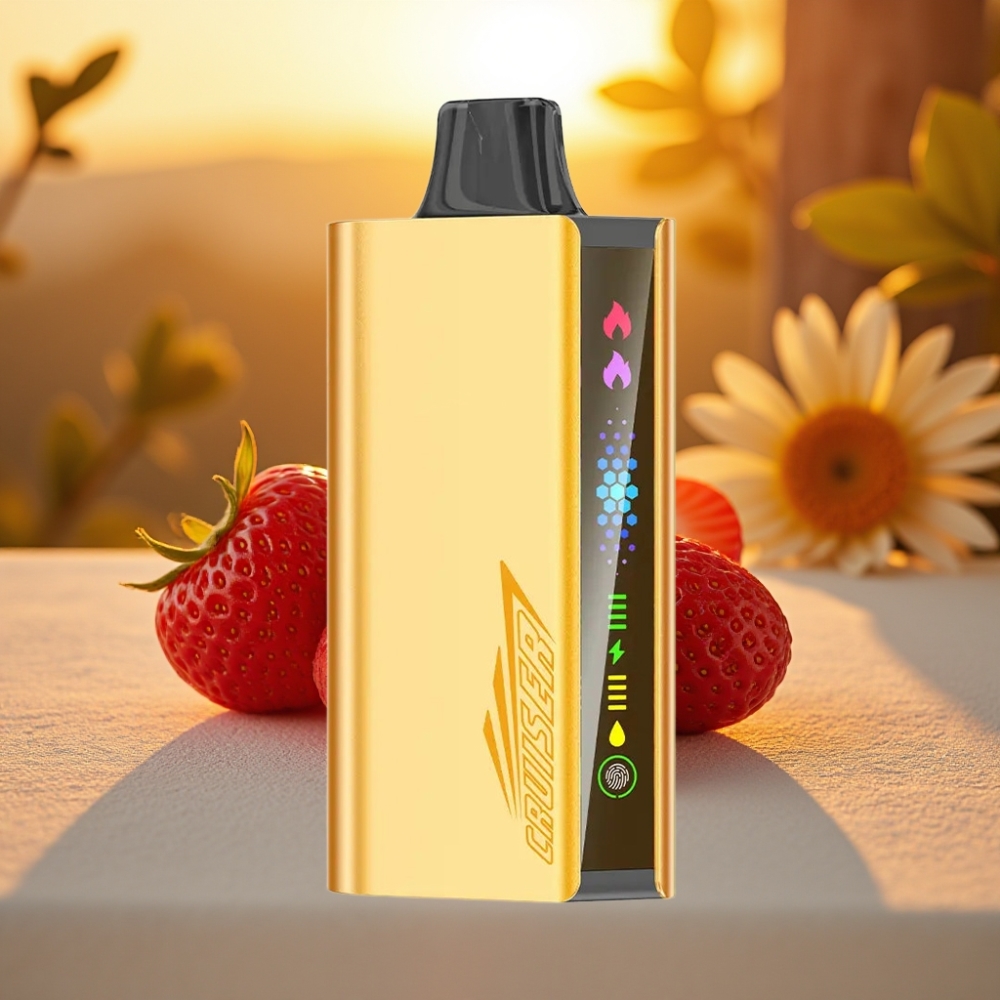 JNR Cruiser 12000 Puffs Sans Recharge E-liquide 25ml 3500 mAh Fraise Chupa Chups