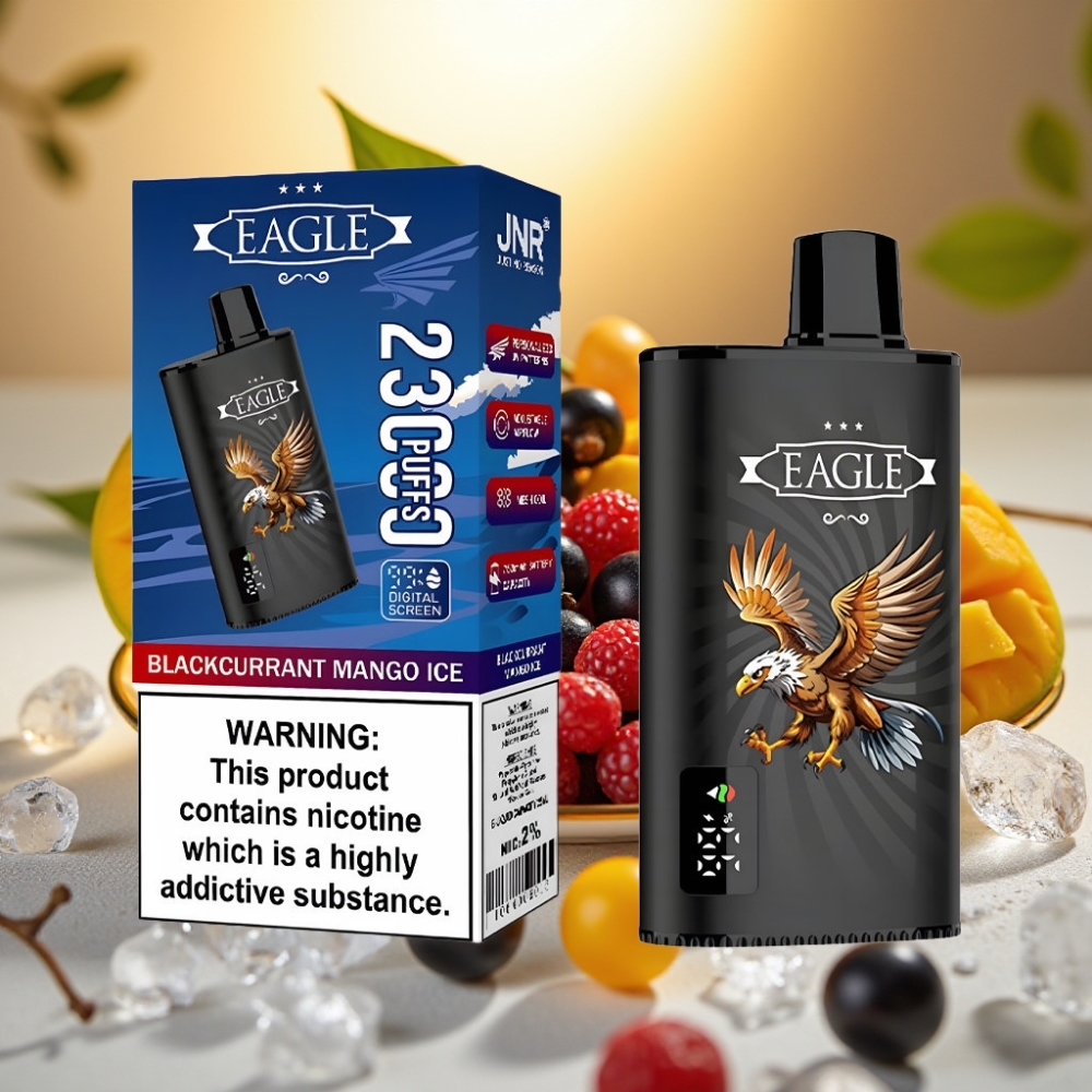 JNR EAGLE Smart 23000 Puffs Cassis Mangue Glacé Ecran Digital 1.0ohm 750mAh