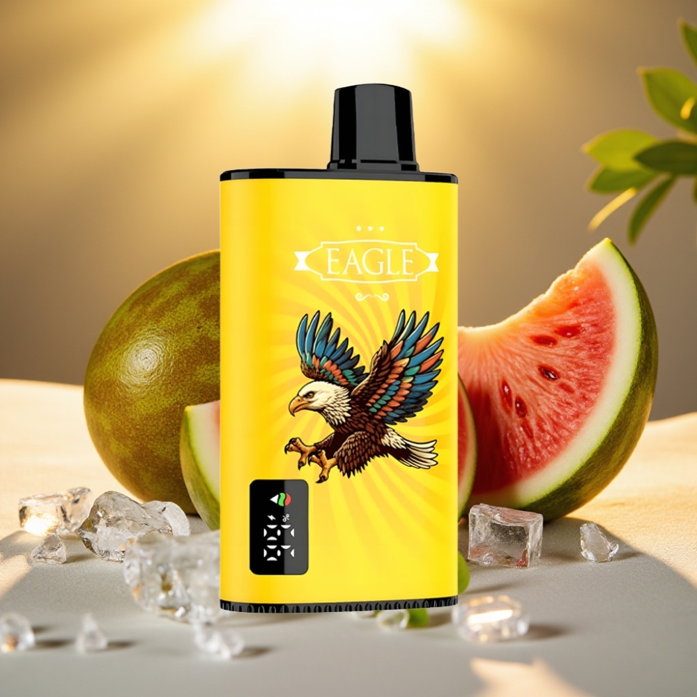 JNR EAGLE Smart 23000 Puffs Disposable Vape Kiwi Pastèque Glacée, Ecran Digital, 25ml