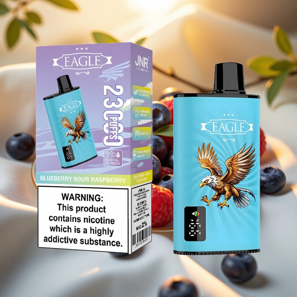 JNR EAGLE Smart 23000 Puffs Disposable Vape Myrtille Framboise Acidulée - 25ml, 2%, 750mAh