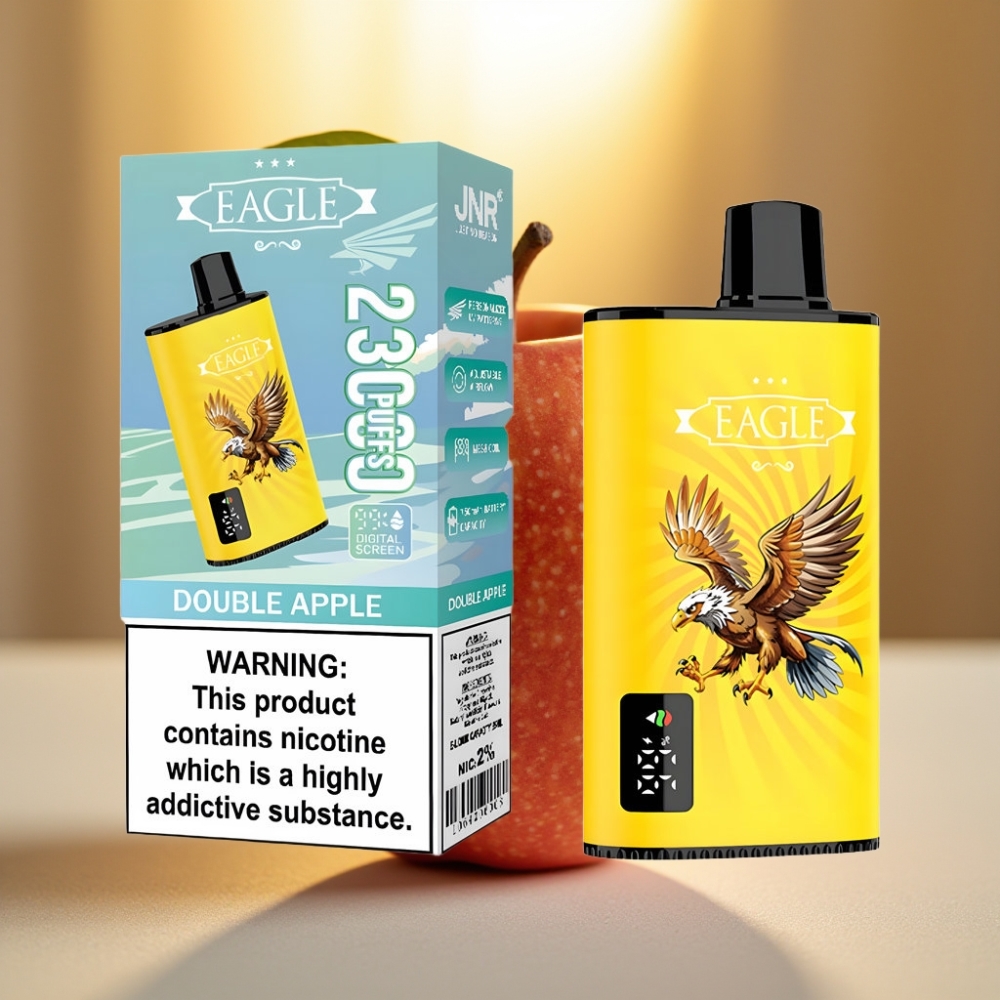 JNR EAGLE Smart 23000 Puffs Double Pomme, Ecran Digital, 750mAh, 25ml