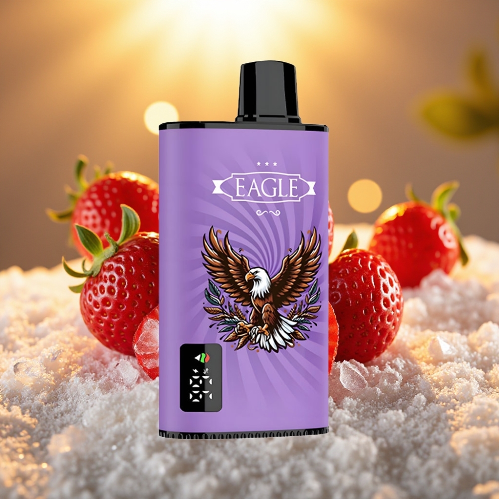 JNR EAGLE Smart 23000 Puffs Fraise Glacée - Ecran Digital, 25ml, 2% Nicotine