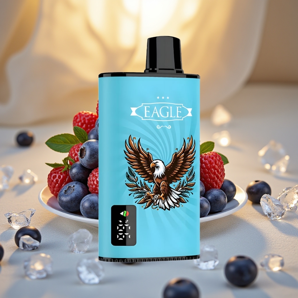 JNR EAGLE Smart 23000 Puffs Myrtille Glace Écran Digital 1.0ohm 750mAh 25ml