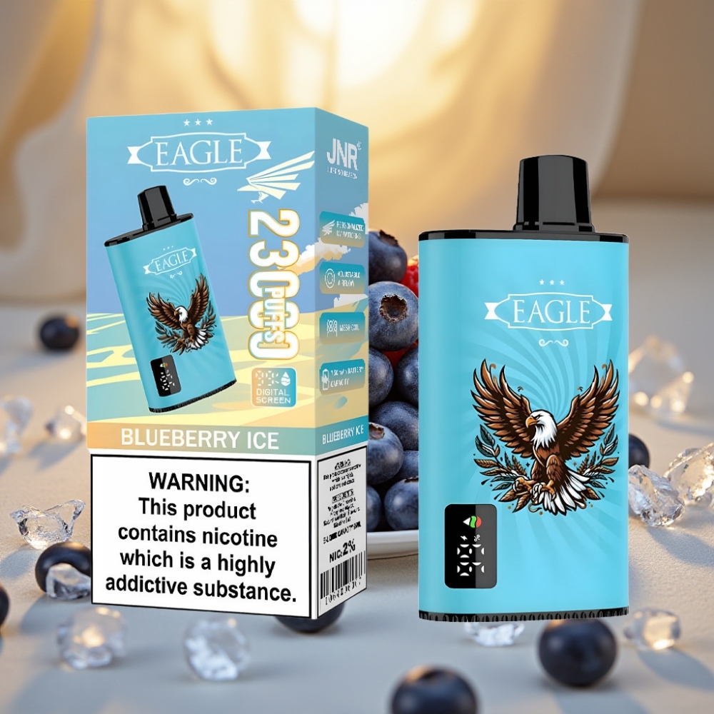JNR EAGLE Smart 23000 Puffs Myrtille Glace Écran Digital 1.0ohm 750mAh 25ml