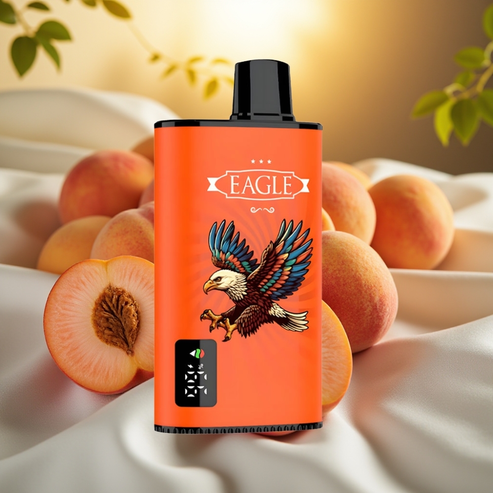 JNR EAGLE Smart 23000 Puffs Pêche Juteuse, Écran Digital, Mesh 1.0ohm, 750mAh