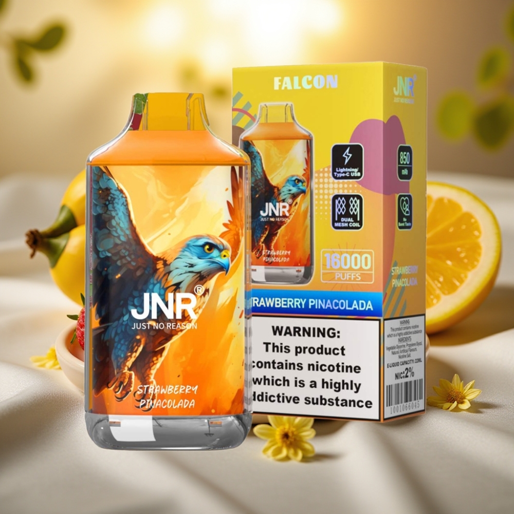JNR Falcon 16000 Puffs Disposable Fraise Pina Colada - 22ml, 850mAh, Dual Mesh