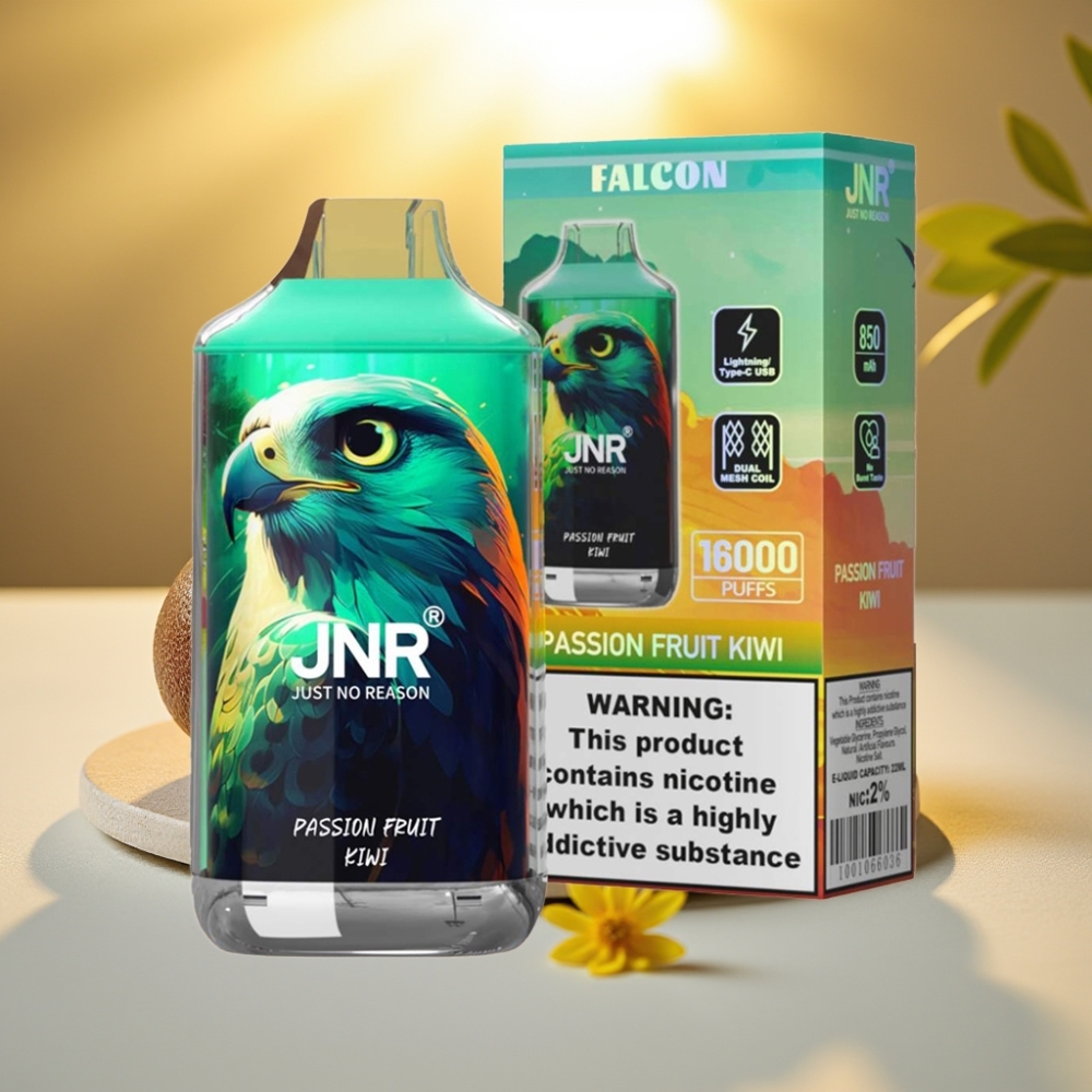 JNR Falcon 16000 Puffs Disposable Vape Fruit de la Passion Kiwi 22ml 850mAh Type C