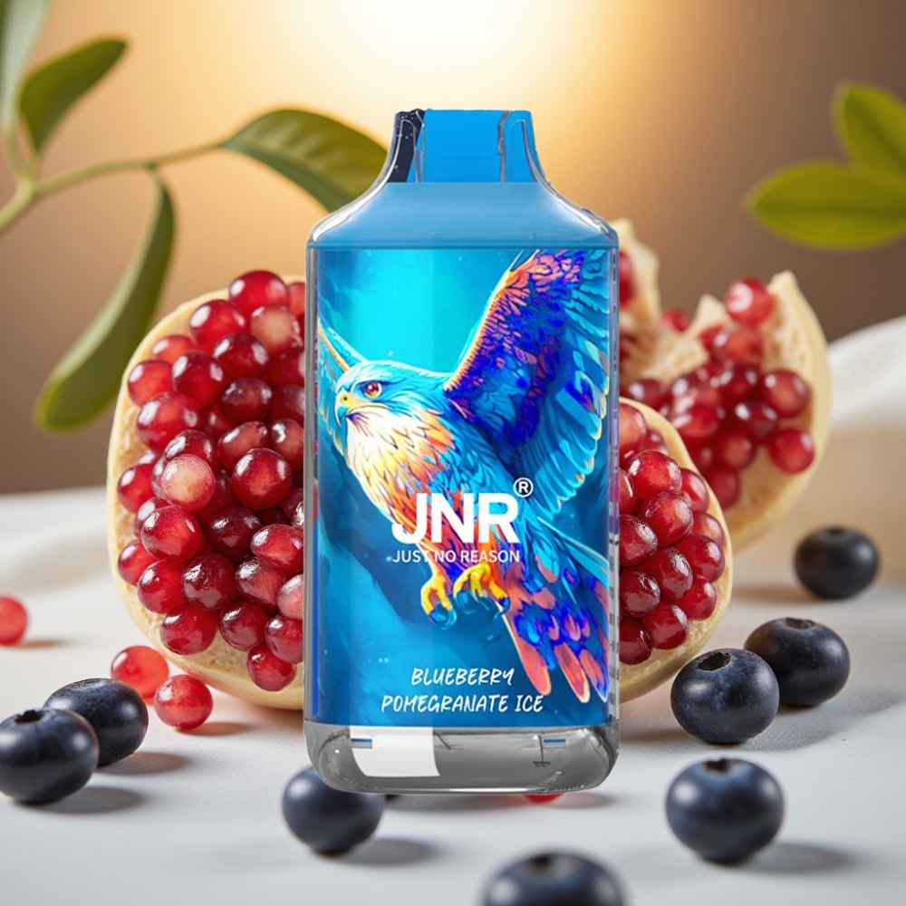JNR Falcon 16000 Puffs Disposable Vape Myrtille Grenade Glace - 850mAh, 22ml, Dual Mesh